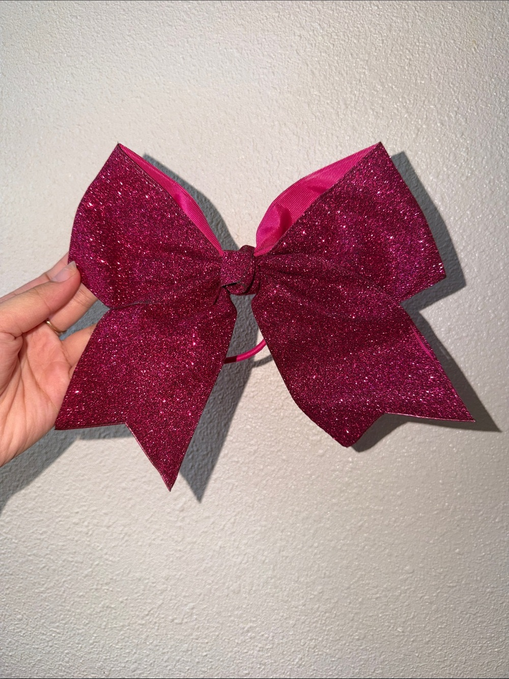 Sparkling Magenta Girls' Hair Bow Headband